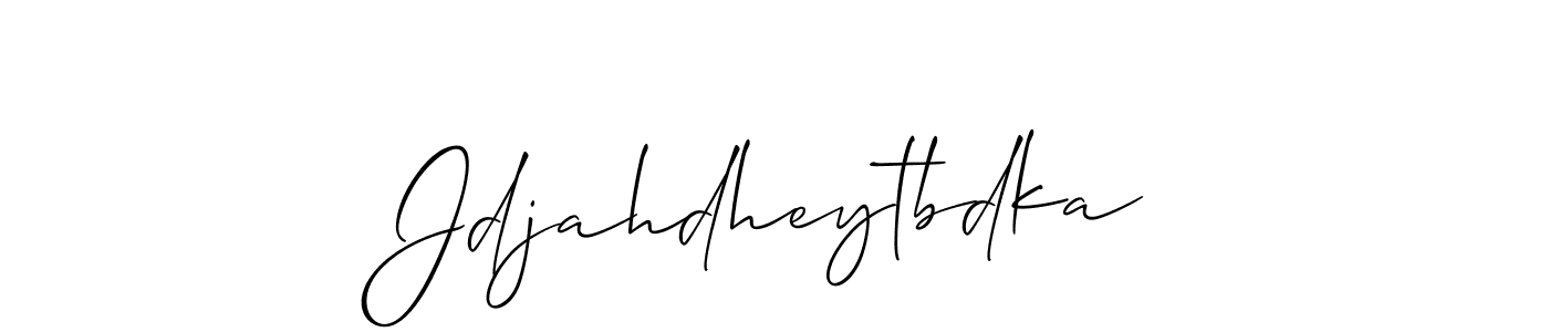 if you are searching for the best signature style for your name Jdjahdheytbdka. so please give up your signature search. here we have designed multiple signature styles  using Allison_Script. Jdjahdheytbdka signature style 2 images and pictures png