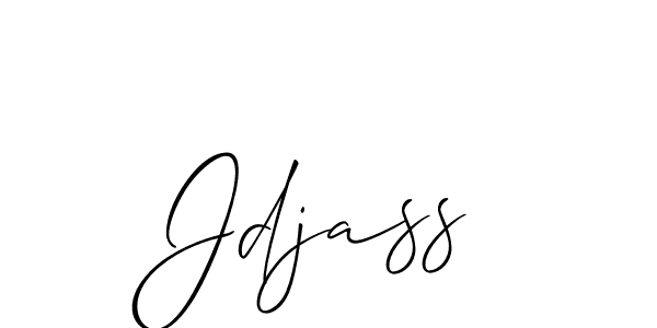 Use a signature maker to create a handwritten signature online. With this signature software, you can design (Allison_Script) your own signature for name Jdjass. Jdjass signature style 2 images and pictures png