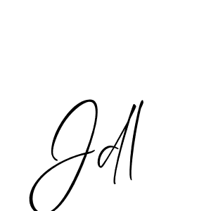 The best way (Allison_Script) to make a short signature is to pick only two or three words in your name. The name Jdl include a total of six letters. For converting this name. Jdl signature style 2 images and pictures png