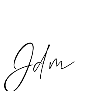 Create a beautiful signature design for name Jdm. With this signature (Allison_Script) fonts, you can make a handwritten signature for free. Jdm signature style 2 images and pictures png