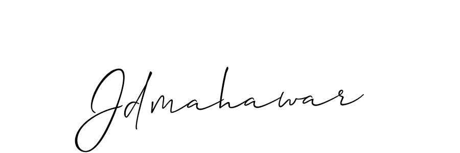 How to make Jdmahawar signature? Allison_Script is a professional autograph style. Create handwritten signature for Jdmahawar name. Jdmahawar signature style 2 images and pictures png
