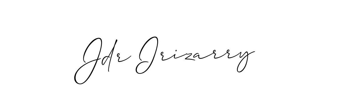 Jdr Irizarry stylish signature style. Best Handwritten Sign (Allison_Script) for my name. Handwritten Signature Collection Ideas for my name Jdr Irizarry. Jdr Irizarry signature style 2 images and pictures png