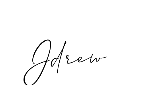 You should practise on your own different ways (Allison_Script) to write your name (Jdrew) in signature. don't let someone else do it for you. Jdrew signature style 2 images and pictures png