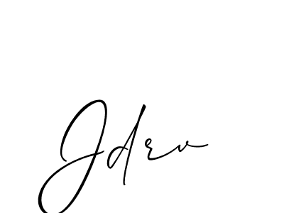 Design your own signature with our free online signature maker. With this signature software, you can create a handwritten (Allison_Script) signature for name Jdrv. Jdrv signature style 2 images and pictures png
