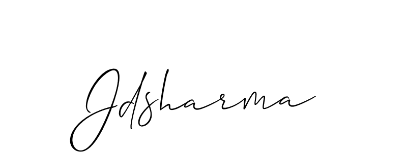 if you are searching for the best signature style for your name Jdsharma. so please give up your signature search. here we have designed multiple signature styles  using Allison_Script. Jdsharma signature style 2 images and pictures png