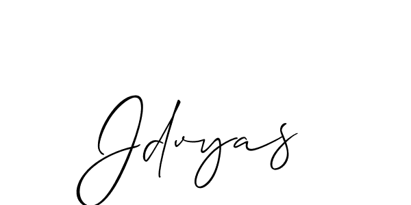 It looks lik you need a new signature style for name Jdvyas. Design unique handwritten (Allison_Script) signature with our free signature maker in just a few clicks. Jdvyas signature style 2 images and pictures png