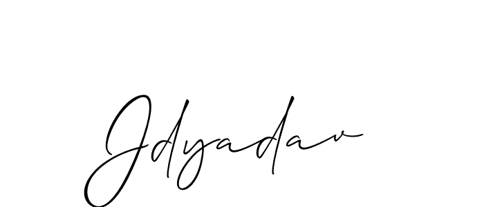 It looks lik you need a new signature style for name Jdyadav. Design unique handwritten (Allison_Script) signature with our free signature maker in just a few clicks. Jdyadav signature style 2 images and pictures png