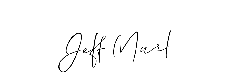 Design your own signature with our free online signature maker. With this signature software, you can create a handwritten (Allison_Script) signature for name Jeﬀ Murl. Jeﬀ Murl signature style 2 images and pictures png