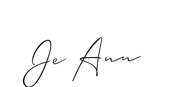 Make a beautiful signature design for name Je Ann. Use this online signature maker to create a handwritten signature for free. Je Ann signature style 2 images and pictures png