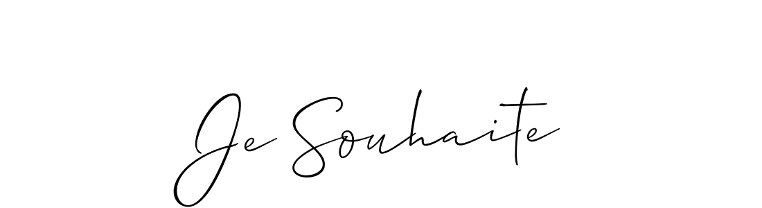 Je Souhaite stylish signature style. Best Handwritten Sign (Allison_Script) for my name. Handwritten Signature Collection Ideas for my name Je Souhaite. Je Souhaite signature style 2 images and pictures png