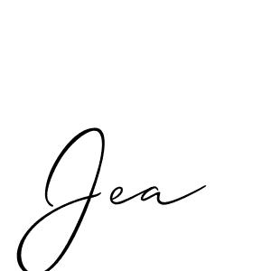 The best way (Allison_Script) to make a short signature is to pick only two or three words in your name. The name Jea include a total of six letters. For converting this name. Jea signature style 2 images and pictures png