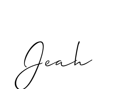 if you are searching for the best signature style for your name Jeah. so please give up your signature search. here we have designed multiple signature styles  using Allison_Script. Jeah signature style 2 images and pictures png