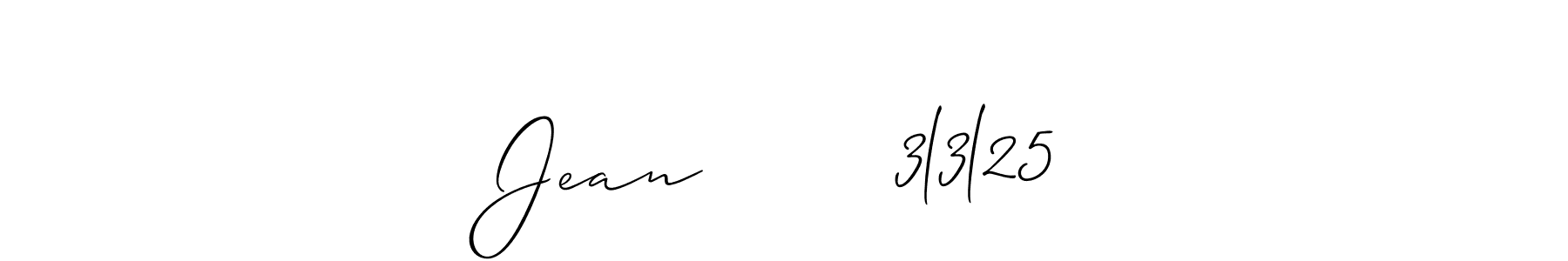 if you are searching for the best signature style for your name Jean        3l3l25. so please give up your signature search. here we have designed multiple signature styles  using Allison_Script. Jean        3l3l25 signature style 2 images and pictures png