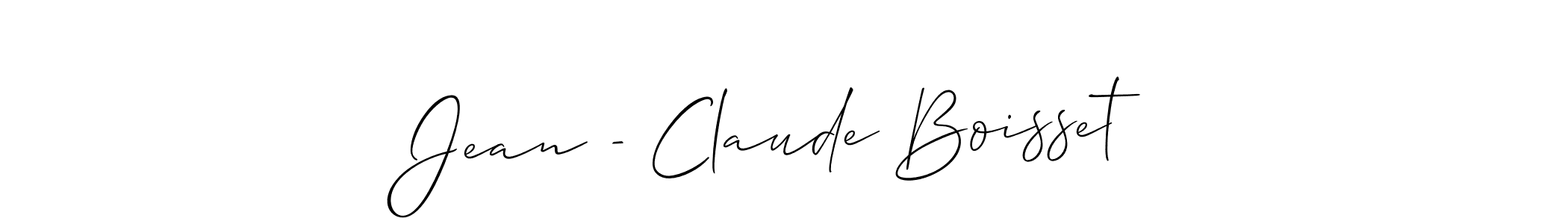 Once you've used our free online signature maker to create your best signature Allison_Script style, it's time to enjoy all of the benefits that Jean - Claude Boisset name signing documents. Jean - Claude Boisset signature style 2 images and pictures png