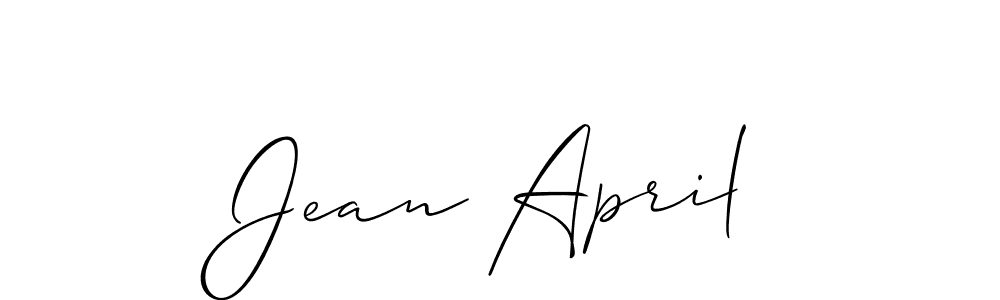 Best and Professional Signature Style for Jean April. Allison_Script Best Signature Style Collection. Jean April signature style 2 images and pictures png
