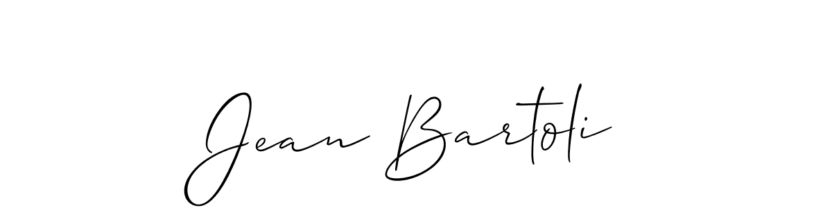 How to make Jean Bartoli name signature. Use Allison_Script style for creating short signs online. This is the latest handwritten sign. Jean Bartoli signature style 2 images and pictures png