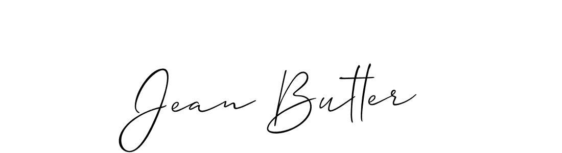 How to make Jean Butler name signature. Use Allison_Script style for creating short signs online. This is the latest handwritten sign. Jean Butler signature style 2 images and pictures png