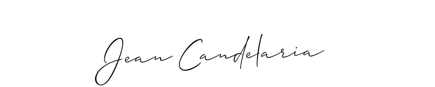 Make a beautiful signature design for name Jean Candelaria. With this signature (Allison_Script) style, you can create a handwritten signature for free. Jean Candelaria signature style 2 images and pictures png