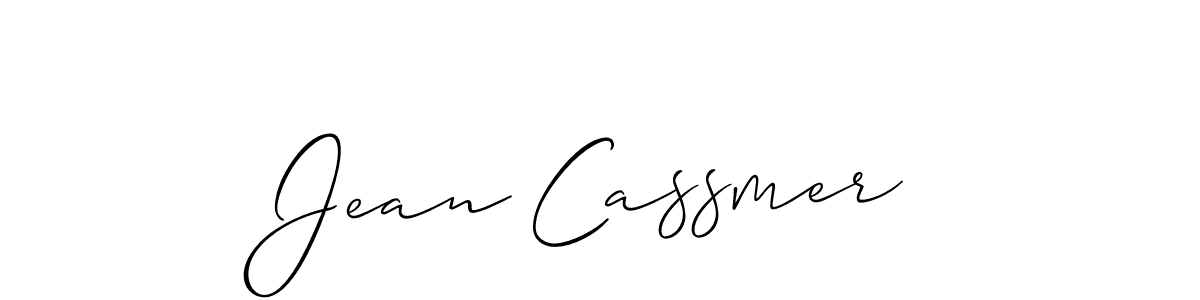 if you are searching for the best signature style for your name Jean Cassmer. so please give up your signature search. here we have designed multiple signature styles  using Allison_Script. Jean Cassmer signature style 2 images and pictures png