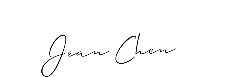 Also we have Jean Chen name is the best signature style. Create professional handwritten signature collection using Allison_Script autograph style. Jean Chen signature style 2 images and pictures png