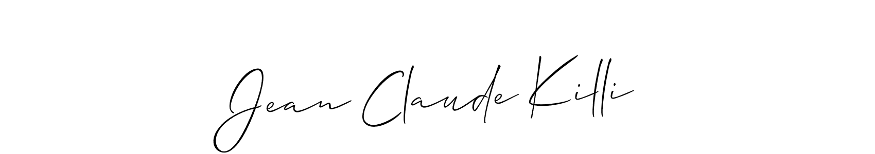 Also we have Jean Claude Killi name is the best signature style. Create professional handwritten signature collection using Allison_Script autograph style. Jean Claude Killi signature style 2 images and pictures png