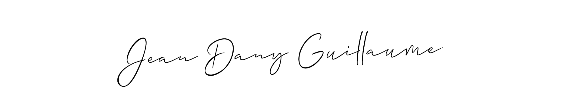 Also You can easily find your signature by using the search form. We will create Jean Dany Guillaume name handwritten signature images for you free of cost using Allison_Script sign style. Jean Dany Guillaume signature style 2 images and pictures png