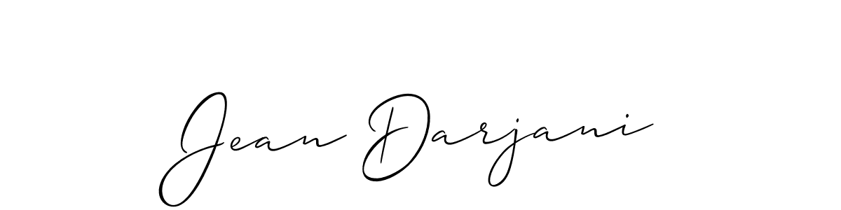Also You can easily find your signature by using the search form. We will create Jean Darjani name handwritten signature images for you free of cost using Allison_Script sign style. Jean Darjani signature style 2 images and pictures png