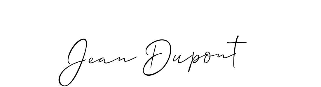 Allison_Script is a professional signature style that is perfect for those who want to add a touch of class to their signature. It is also a great choice for those who want to make their signature more unique. Get Jean Dupont name to fancy signature for free. Jean Dupont signature style 2 images and pictures png