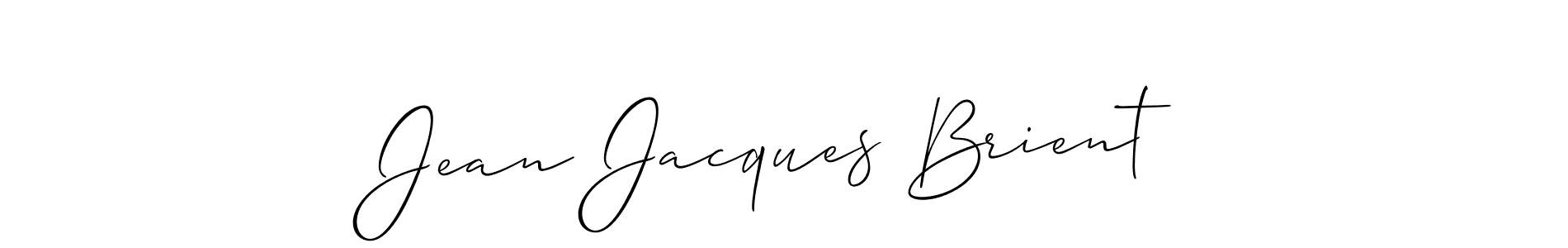 Create a beautiful signature design for name Jean Jacques Brient. With this signature (Allison_Script) fonts, you can make a handwritten signature for free. Jean Jacques Brient signature style 2 images and pictures png