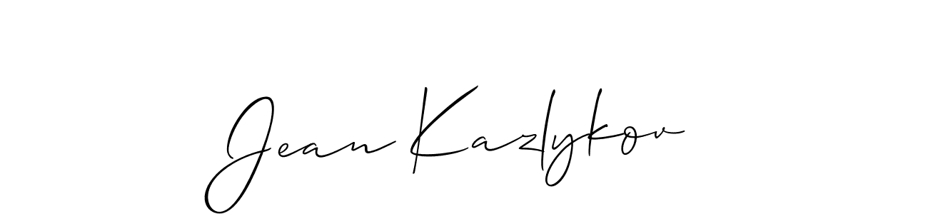 Design your own signature with our free online signature maker. With this signature software, you can create a handwritten (Allison_Script) signature for name Jean Kazlykov. Jean Kazlykov signature style 2 images and pictures png