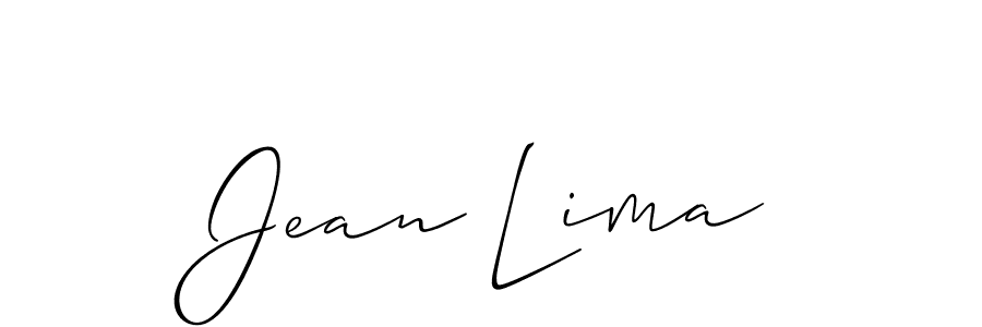 Use a signature maker to create a handwritten signature online. With this signature software, you can design (Allison_Script) your own signature for name Jean Lima. Jean Lima signature style 2 images and pictures png