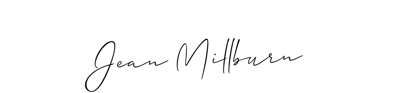 How to make Jean Millburn signature? Allison_Script is a professional autograph style. Create handwritten signature for Jean Millburn name. Jean Millburn signature style 2 images and pictures png