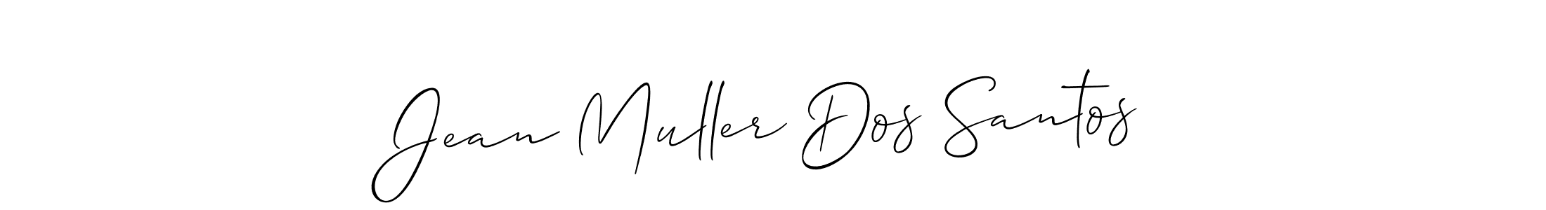 Also You can easily find your signature by using the search form. We will create Jean Muller Dos Santos name handwritten signature images for you free of cost using Allison_Script sign style. Jean Muller Dos Santos signature style 2 images and pictures png