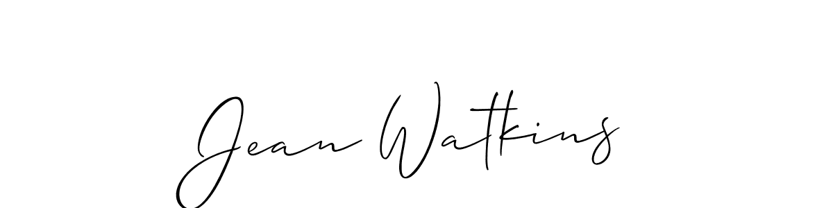 How to Draw Jean Watkins signature style? Allison_Script is a latest design signature styles for name Jean Watkins. Jean Watkins signature style 2 images and pictures png