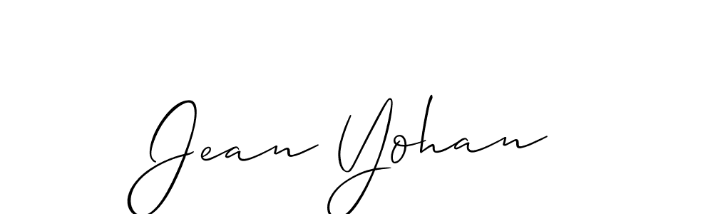Allison_Script is a professional signature style that is perfect for those who want to add a touch of class to their signature. It is also a great choice for those who want to make their signature more unique. Get Jean Yohan name to fancy signature for free. Jean Yohan signature style 2 images and pictures png