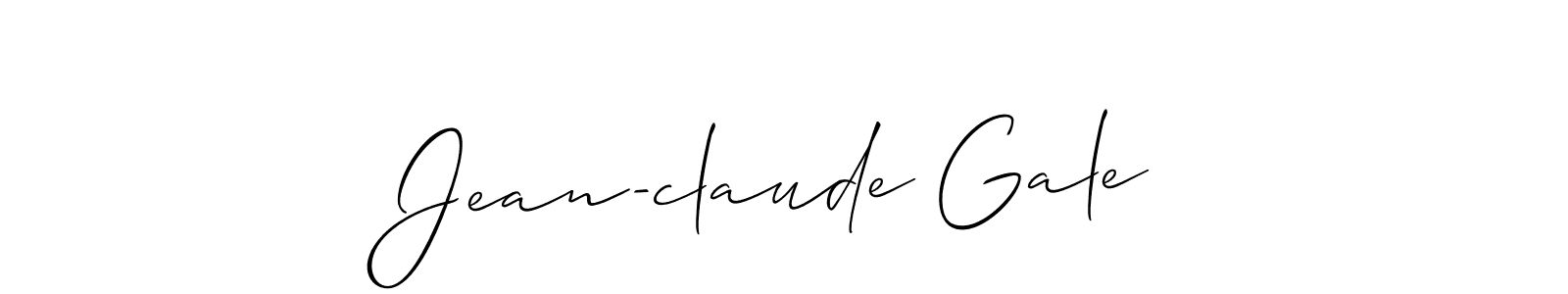 Design your own signature with our free online signature maker. With this signature software, you can create a handwritten (Allison_Script) signature for name Jean-claude Gale. Jean-claude Gale signature style 2 images and pictures png