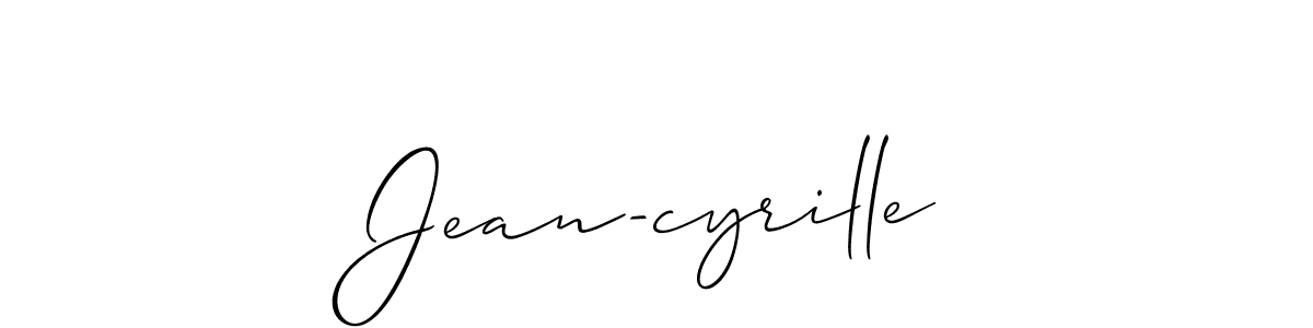 Jean-cyrille stylish signature style. Best Handwritten Sign (Allison_Script) for my name. Handwritten Signature Collection Ideas for my name Jean-cyrille. Jean-cyrille signature style 2 images and pictures png