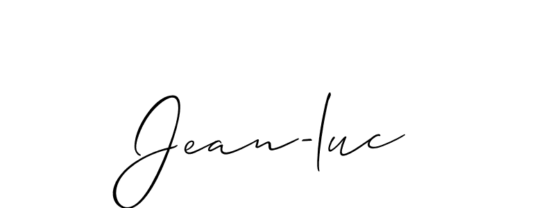 The best way (Allison_Script) to make a short signature is to pick only two or three words in your name. The name Jean-luc include a total of six letters. For converting this name. Jean-luc signature style 2 images and pictures png