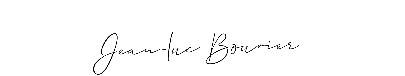 Design your own signature with our free online signature maker. With this signature software, you can create a handwritten (Allison_Script) signature for name Jean-luc Bouvier. Jean-luc Bouvier signature style 2 images and pictures png