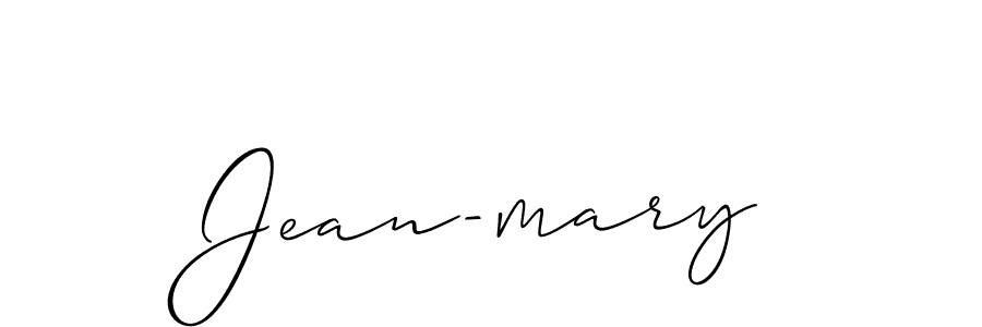 How to make Jean-mary signature? Allison_Script is a professional autograph style. Create handwritten signature for Jean-mary name. Jean-mary signature style 2 images and pictures png