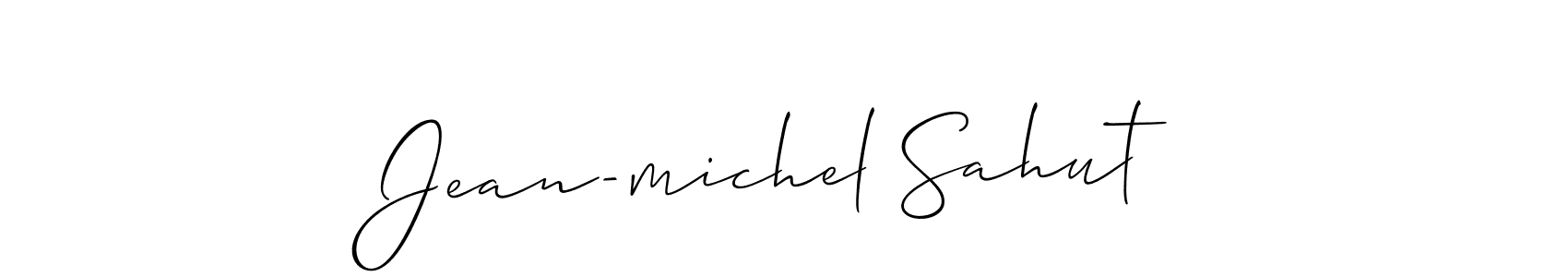 You should practise on your own different ways (Allison_Script) to write your name (Jean-michel Sahut) in signature. don't let someone else do it for you. Jean-michel Sahut signature style 2 images and pictures png