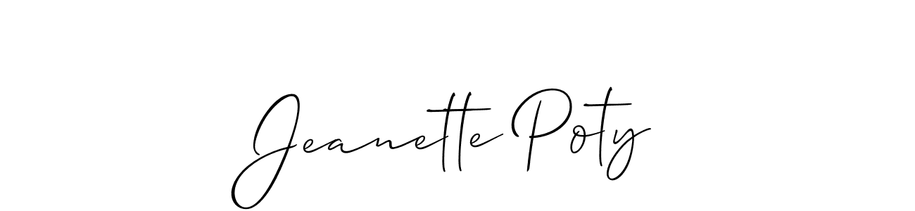 Make a beautiful signature design for name Jeanette Poty. Use this online signature maker to create a handwritten signature for free. Jeanette Poty signature style 2 images and pictures png