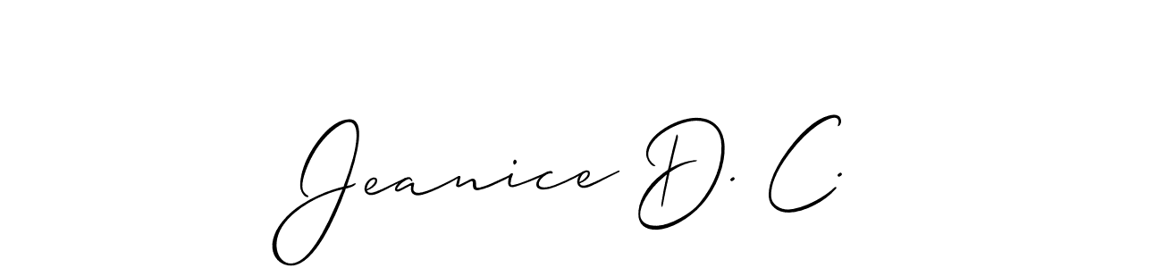 Check out images of Autograph of Jeanice D. C. name. Actor Jeanice D. C. Signature Style. Allison_Script is a professional sign style online. Jeanice D. C. signature style 2 images and pictures png