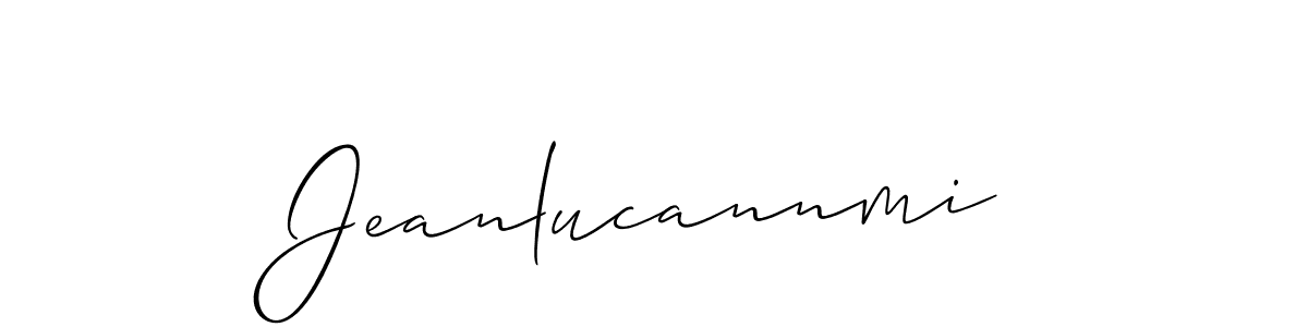 The best way (Allison_Script) to make a short signature is to pick only two or three words in your name. The name Jeanlucannmi include a total of six letters. For converting this name. Jeanlucannmi signature style 2 images and pictures png