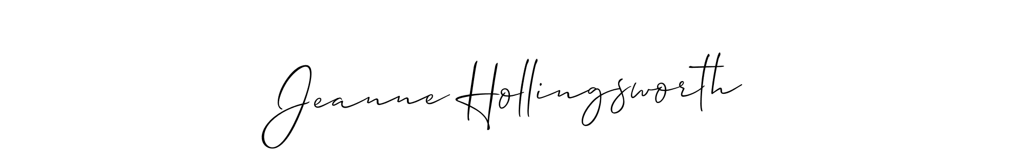 Also we have Jeanne Hollingsworth name is the best signature style. Create professional handwritten signature collection using Allison_Script autograph style. Jeanne Hollingsworth signature style 2 images and pictures png