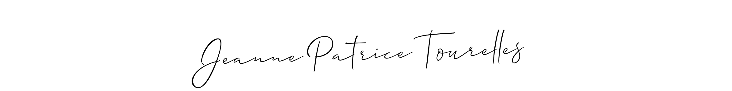 Use a signature maker to create a handwritten signature online. With this signature software, you can design (Allison_Script) your own signature for name Jeanne Patrice Tourelles. Jeanne Patrice Tourelles signature style 2 images and pictures png