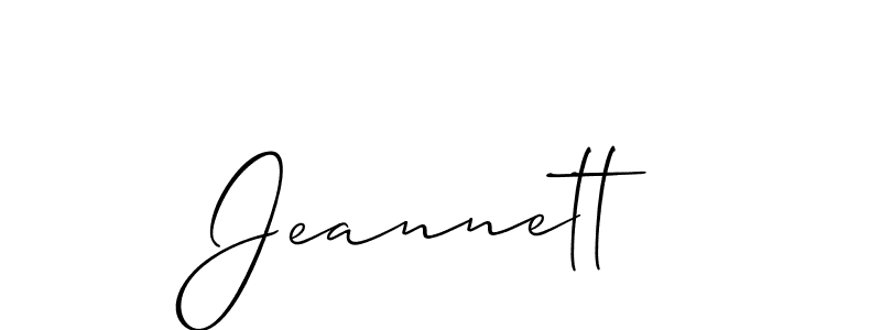 Once you've used our free online signature maker to create your best signature Allison_Script style, it's time to enjoy all of the benefits that Jeannett name signing documents. Jeannett signature style 2 images and pictures png