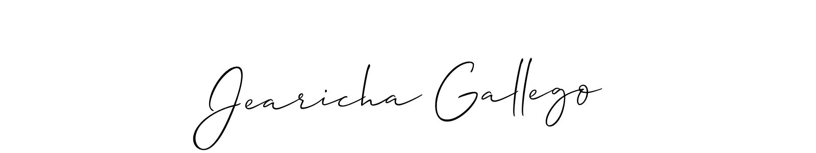 Once you've used our free online signature maker to create your best signature Allison_Script style, it's time to enjoy all of the benefits that Jearicha Gallego name signing documents. Jearicha Gallego signature style 2 images and pictures png