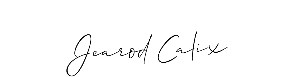 Best and Professional Signature Style for Jearod Calix. Allison_Script Best Signature Style Collection. Jearod Calix signature style 2 images and pictures png
