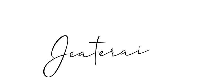 if you are searching for the best signature style for your name Jeaterai. so please give up your signature search. here we have designed multiple signature styles  using Allison_Script. Jeaterai signature style 2 images and pictures png